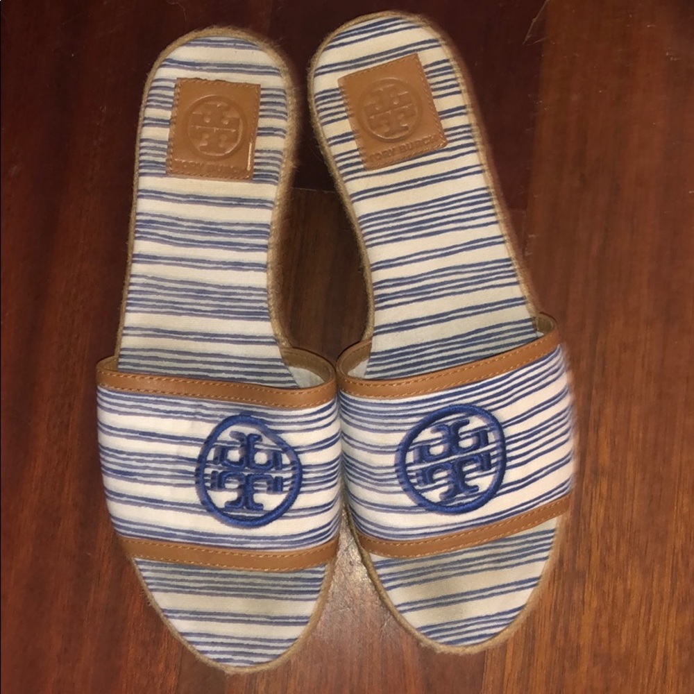 TORY BURCH NAVY espadrilles